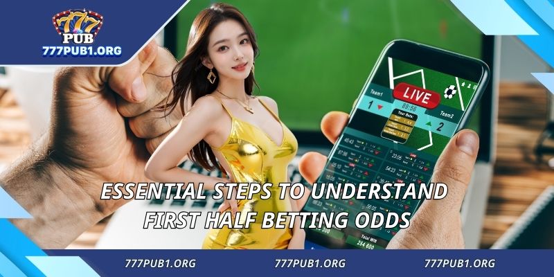 Essential steps to understand first half betting odds