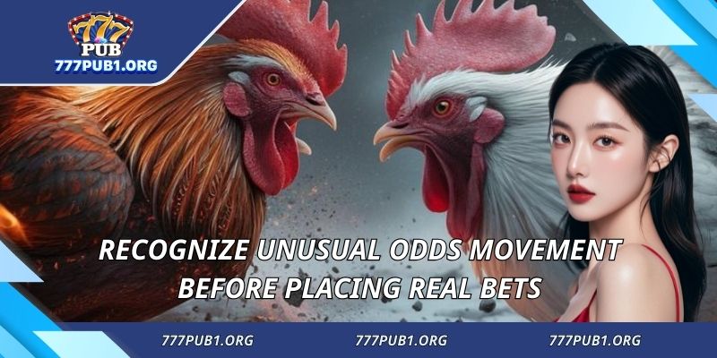 Recognize unusual odds movement before placing real bets